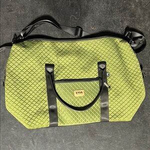 Zyia Green Quilted Tote Bag